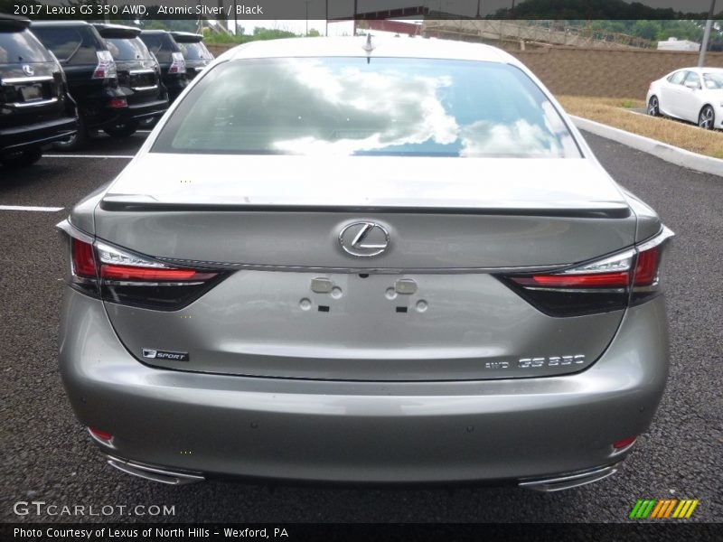 Atomic Silver / Black 2017 Lexus GS 350 AWD