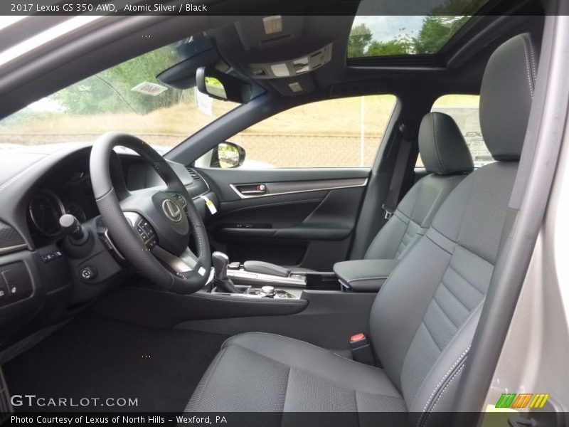 Atomic Silver / Black 2017 Lexus GS 350 AWD