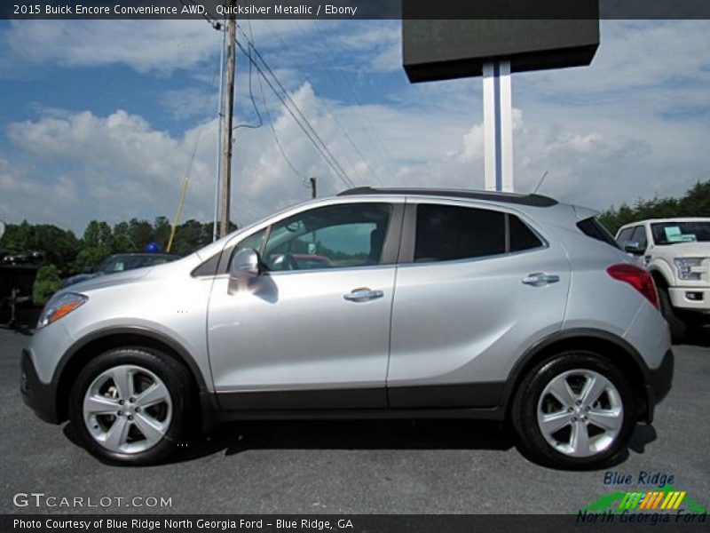 Quicksilver Metallic / Ebony 2015 Buick Encore Convenience AWD