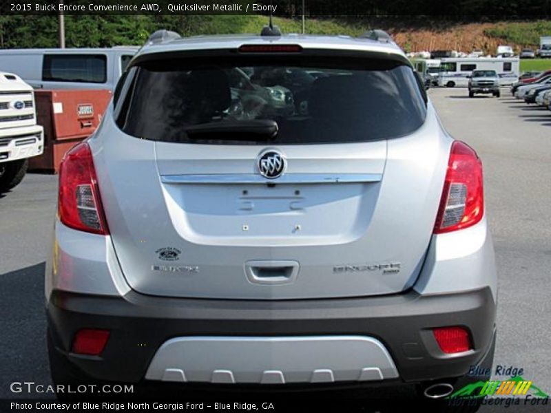 Quicksilver Metallic / Ebony 2015 Buick Encore Convenience AWD