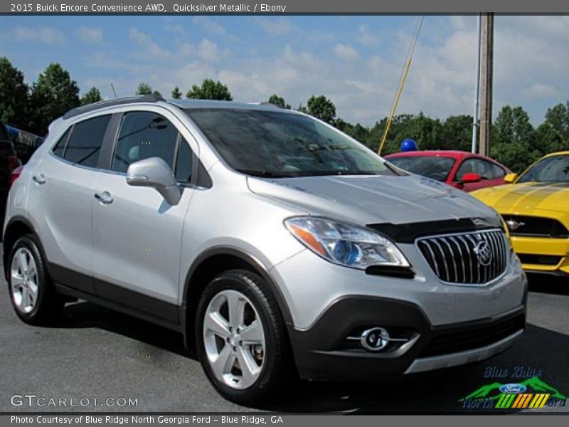 Quicksilver Metallic / Ebony 2015 Buick Encore Convenience AWD