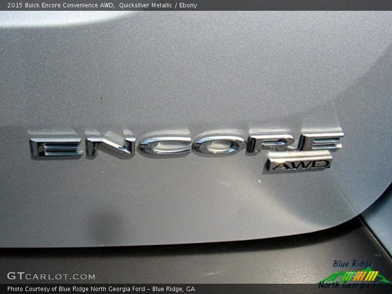 Quicksilver Metallic / Ebony 2015 Buick Encore Convenience AWD