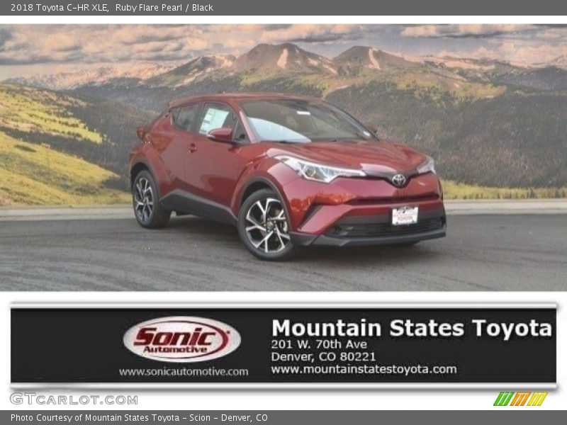 Ruby Flare Pearl / Black 2018 Toyota C-HR XLE