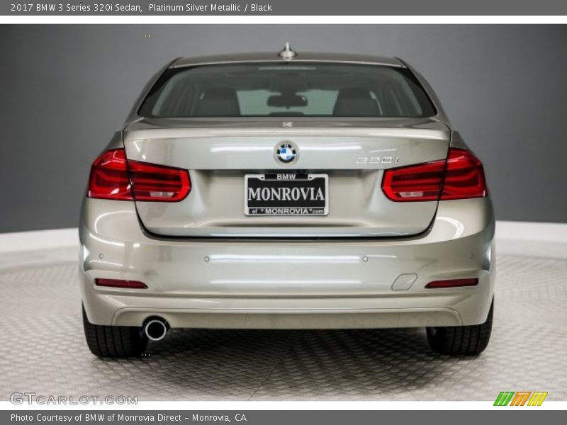 Platinum Silver Metallic / Black 2017 BMW 3 Series 320i Sedan