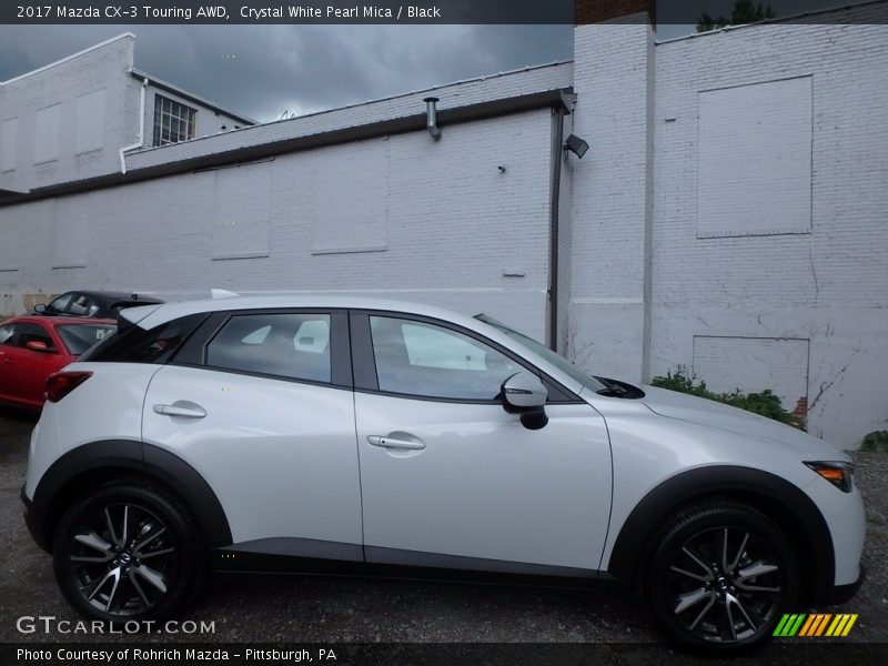 Crystal White Pearl Mica / Black 2017 Mazda CX-3 Touring AWD