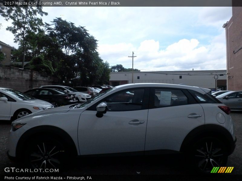 Crystal White Pearl Mica / Black 2017 Mazda CX-3 Touring AWD