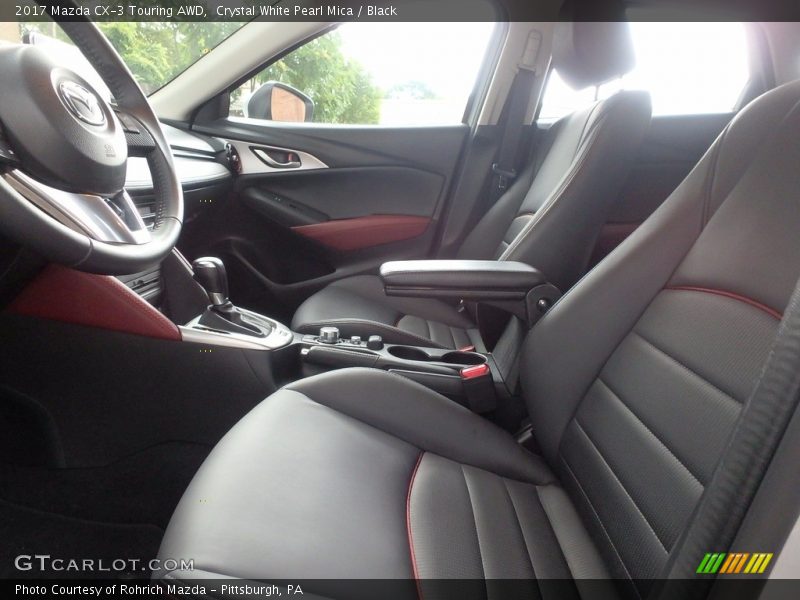Crystal White Pearl Mica / Black 2017 Mazda CX-3 Touring AWD