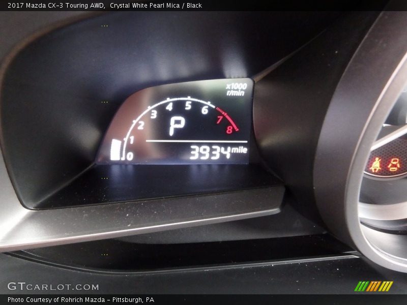Crystal White Pearl Mica / Black 2017 Mazda CX-3 Touring AWD