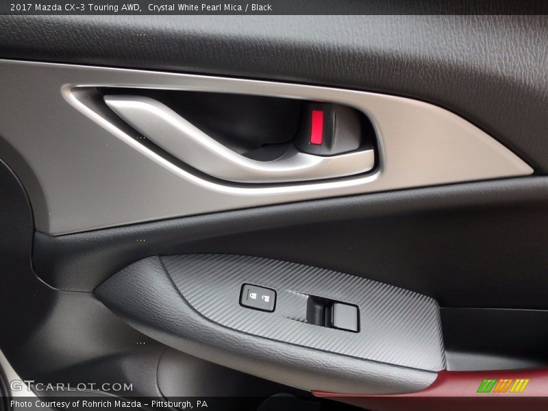 Crystal White Pearl Mica / Black 2017 Mazda CX-3 Touring AWD