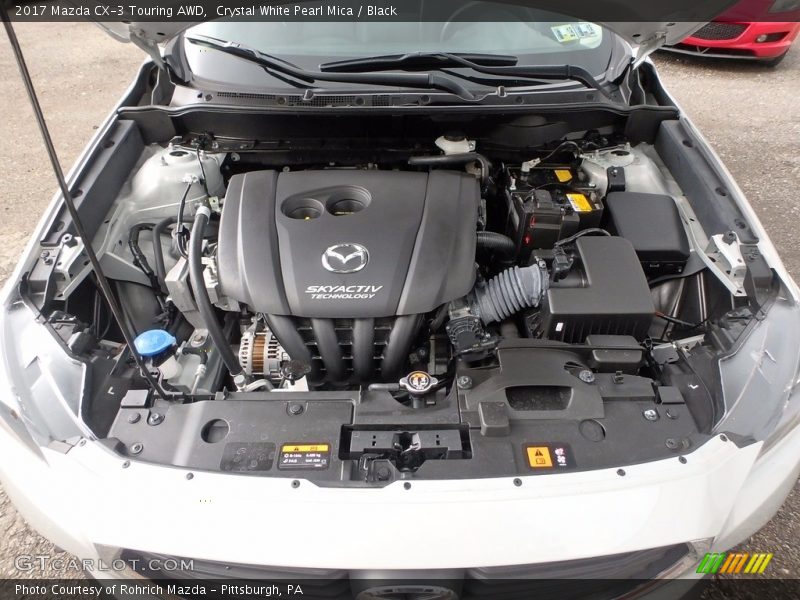Crystal White Pearl Mica / Black 2017 Mazda CX-3 Touring AWD