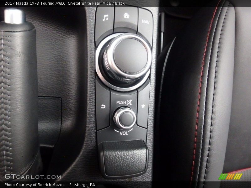 Crystal White Pearl Mica / Black 2017 Mazda CX-3 Touring AWD