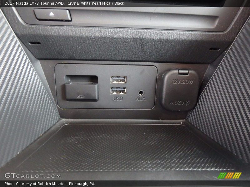 Crystal White Pearl Mica / Black 2017 Mazda CX-3 Touring AWD