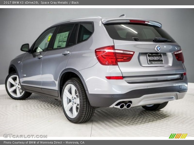 Space Gray Metallic / Black 2017 BMW X3 sDrive28i