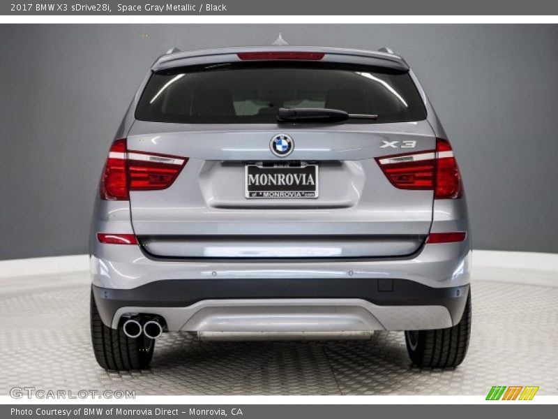 Space Gray Metallic / Black 2017 BMW X3 sDrive28i