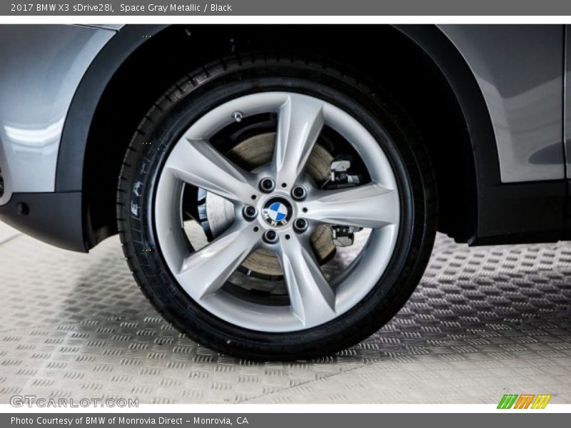 Space Gray Metallic / Black 2017 BMW X3 sDrive28i