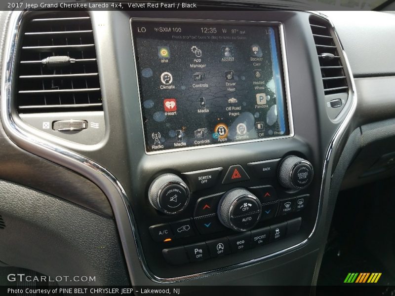 Velvet Red Pearl / Black 2017 Jeep Grand Cherokee Laredo 4x4