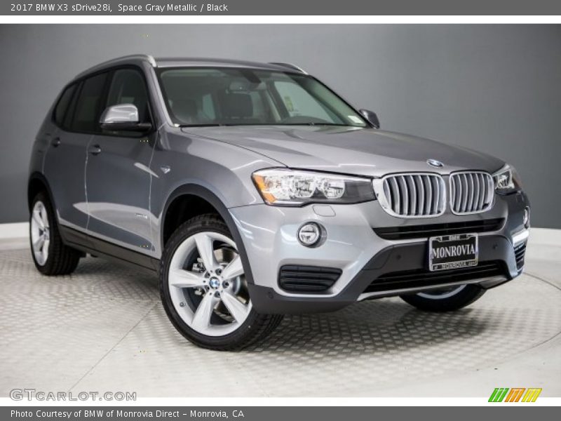 Space Gray Metallic / Black 2017 BMW X3 sDrive28i