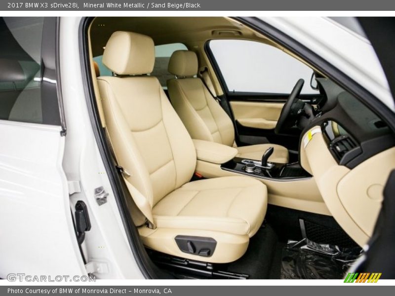 Mineral White Metallic / Sand Beige/Black 2017 BMW X3 sDrive28i