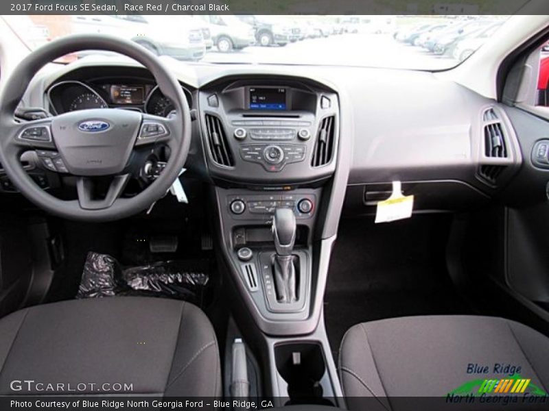 Race Red / Charcoal Black 2017 Ford Focus SE Sedan