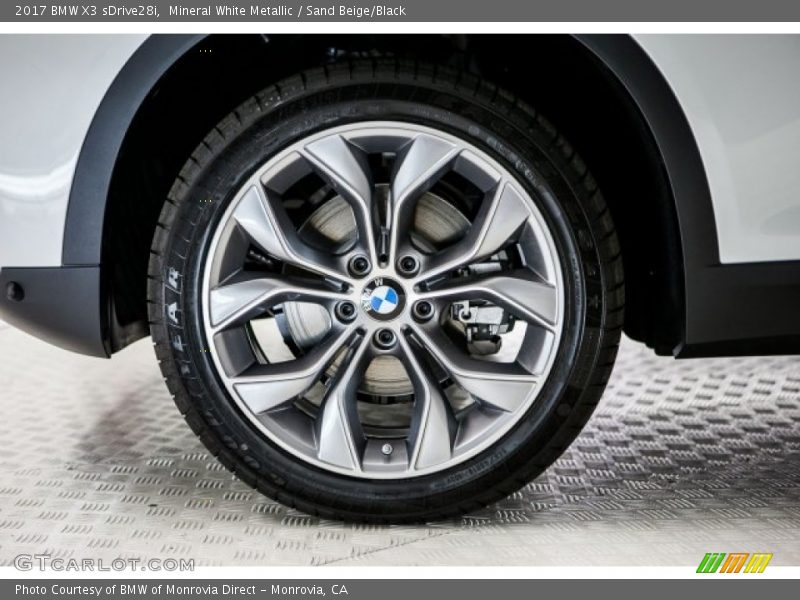 Mineral White Metallic / Sand Beige/Black 2017 BMW X3 sDrive28i