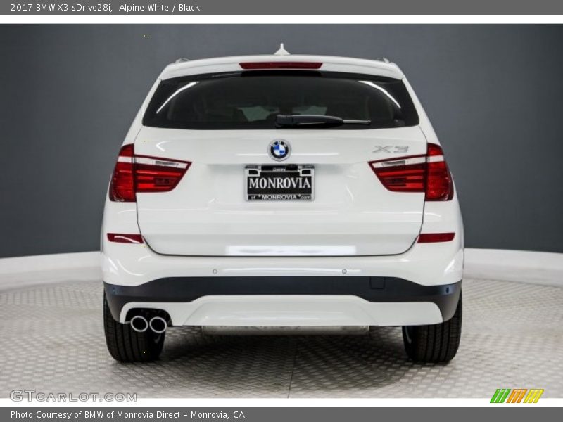 Alpine White / Black 2017 BMW X3 sDrive28i