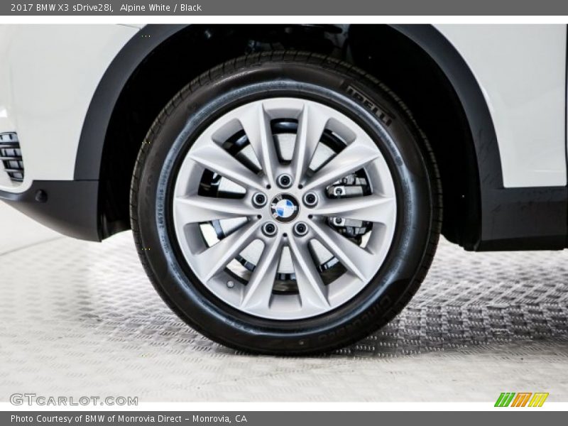Alpine White / Black 2017 BMW X3 sDrive28i