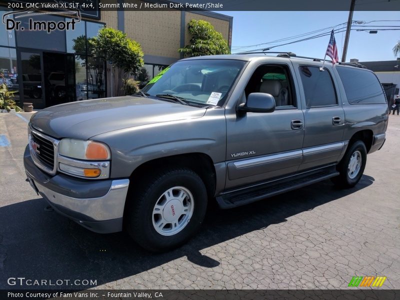 Summit White / Medium Dark Pewter/Shale 2001 GMC Yukon XL SLT 4x4