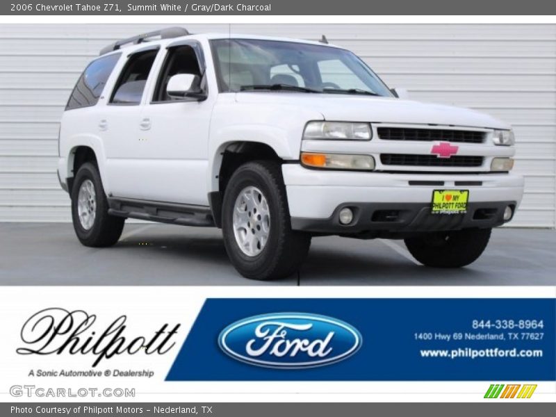 Summit White / Gray/Dark Charcoal 2006 Chevrolet Tahoe Z71