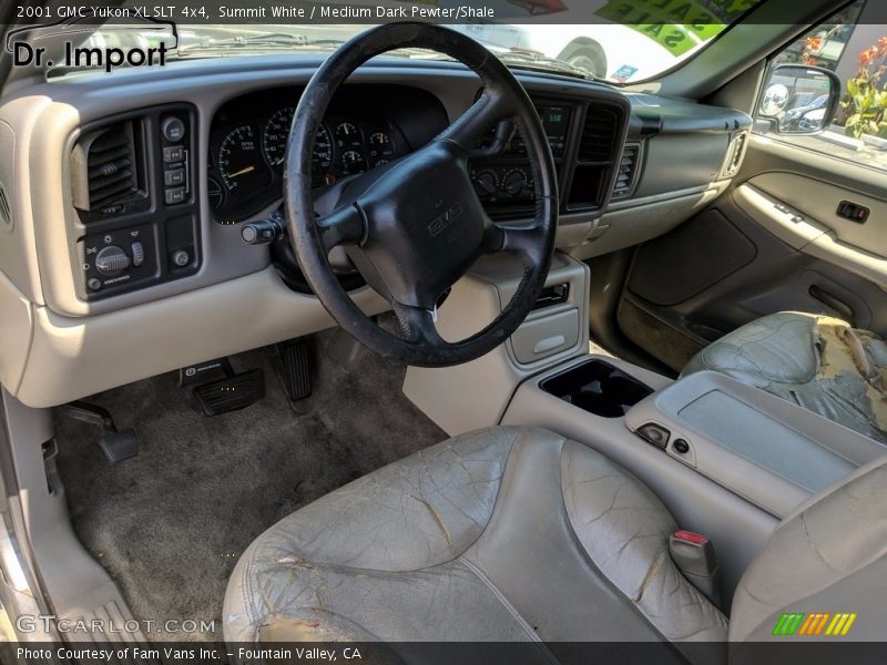 Summit White / Medium Dark Pewter/Shale 2001 GMC Yukon XL SLT 4x4