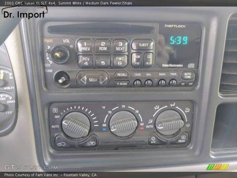 Summit White / Medium Dark Pewter/Shale 2001 GMC Yukon XL SLT 4x4