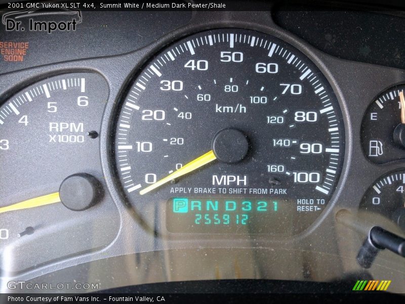 Summit White / Medium Dark Pewter/Shale 2001 GMC Yukon XL SLT 4x4