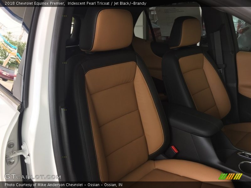 Iridescent Pearl Tricoat / Jet Black/­Brandy 2018 Chevrolet Equinox Premier