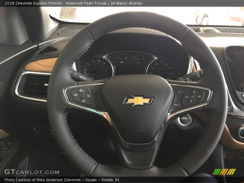 Iridescent Pearl Tricoat / Jet Black/­Brandy 2018 Chevrolet Equinox Premier