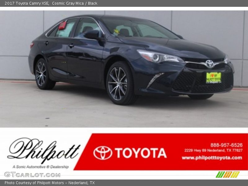 Cosmic Gray Mica / Black 2017 Toyota Camry XSE