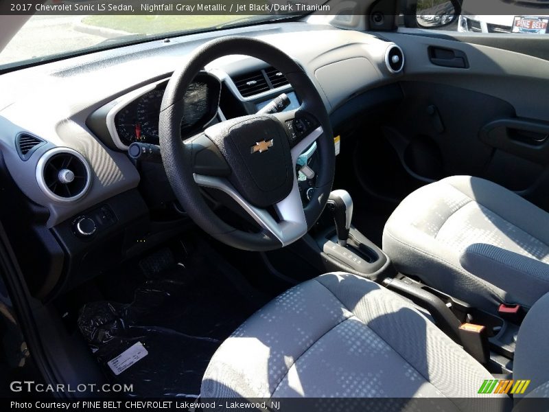 Nightfall Gray Metallic / Jet Black/Dark Titanium 2017 Chevrolet Sonic LS Sedan