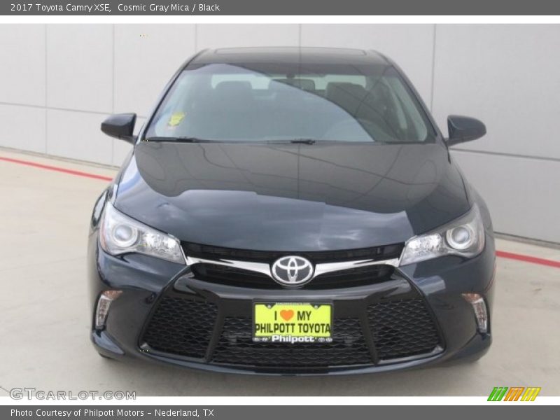 Cosmic Gray Mica / Black 2017 Toyota Camry XSE