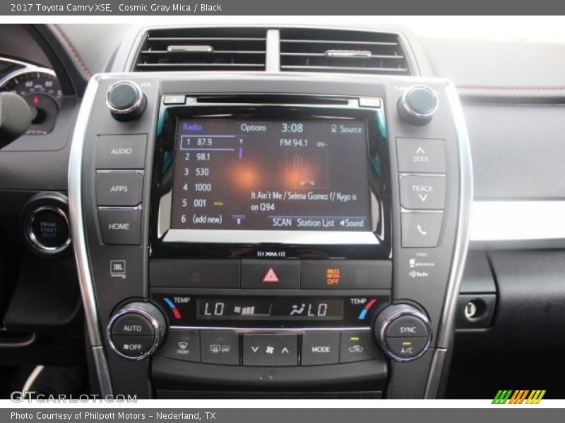 Cosmic Gray Mica / Black 2017 Toyota Camry XSE