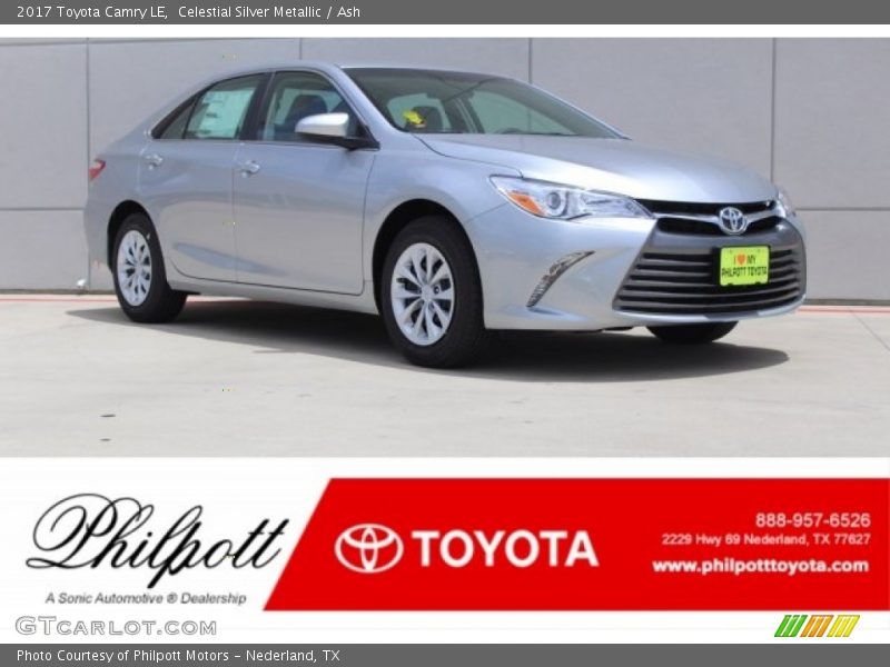 Celestial Silver Metallic / Ash 2017 Toyota Camry LE