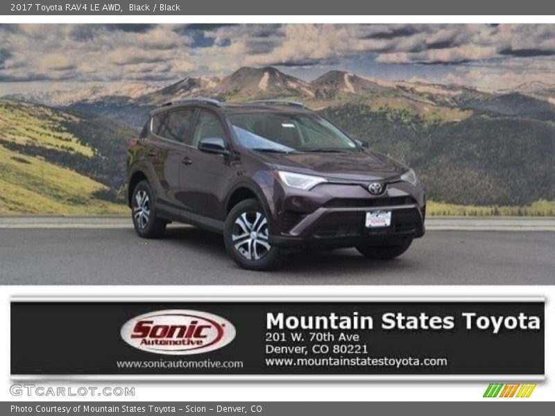 Black / Black 2017 Toyota RAV4 LE AWD