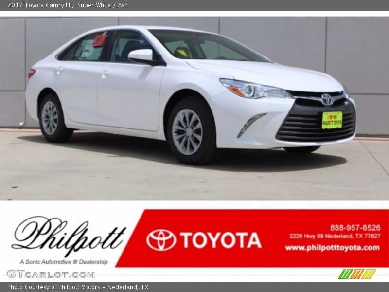 Super White / Ash 2017 Toyota Camry LE