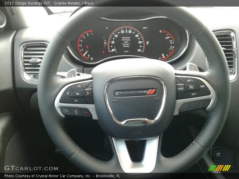 Granite Metallic / Black 2017 Dodge Durango SXT