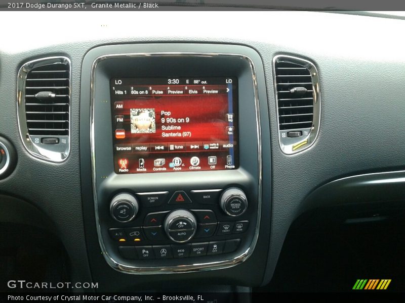 Granite Metallic / Black 2017 Dodge Durango SXT