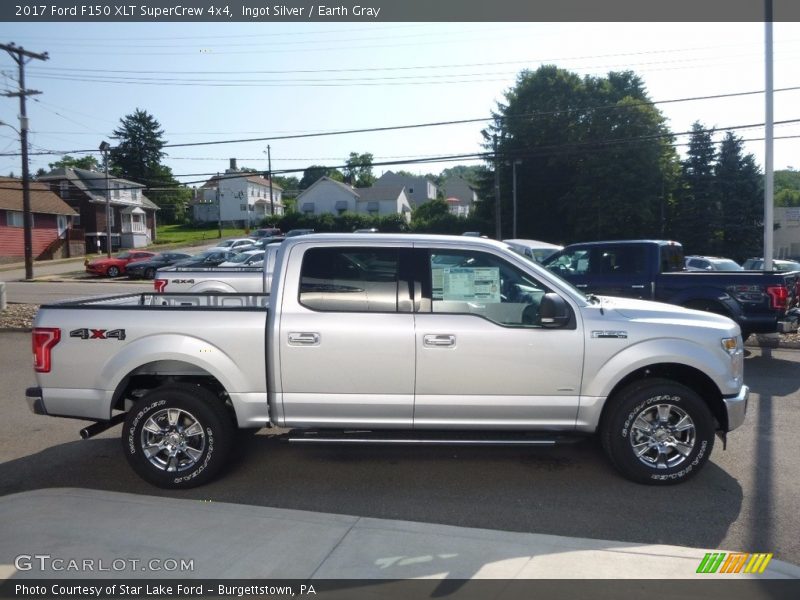 Ingot Silver / Earth Gray 2017 Ford F150 XLT SuperCrew 4x4