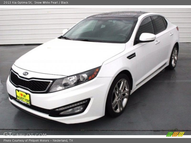 Snow White Pearl / Black 2013 Kia Optima SX