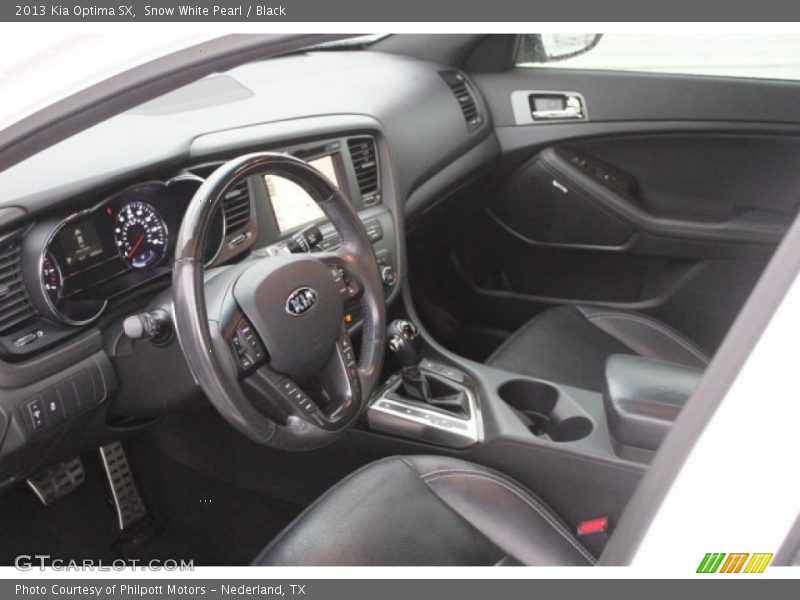 Snow White Pearl / Black 2013 Kia Optima SX