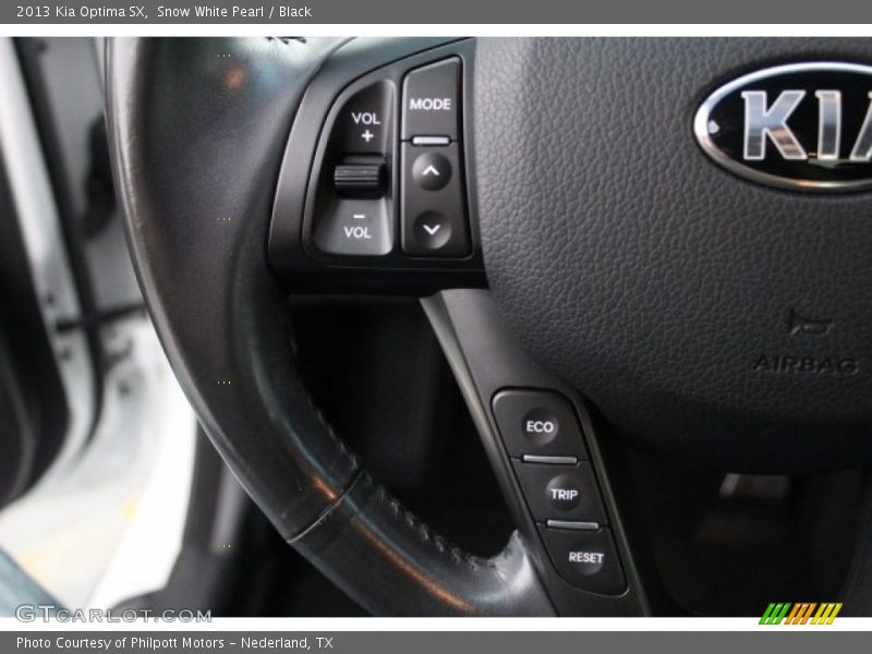 Snow White Pearl / Black 2013 Kia Optima SX