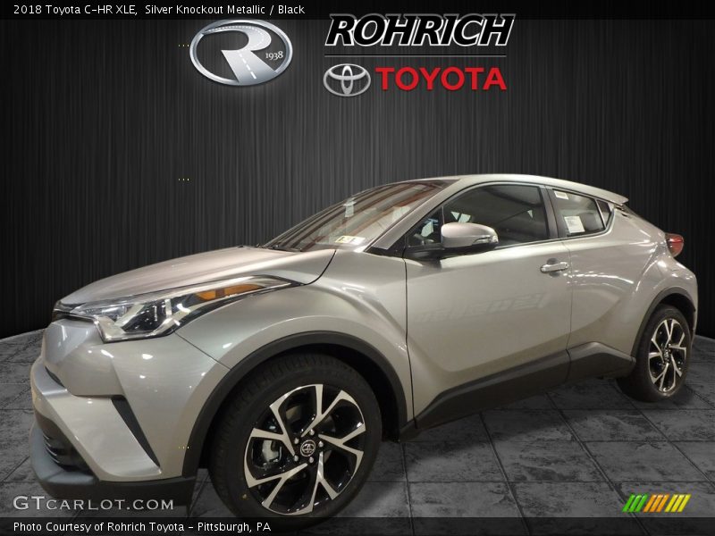 Silver Knockout Metallic / Black 2018 Toyota C-HR XLE