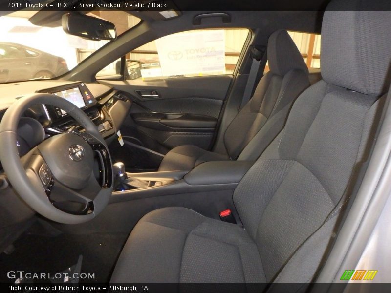 Silver Knockout Metallic / Black 2018 Toyota C-HR XLE