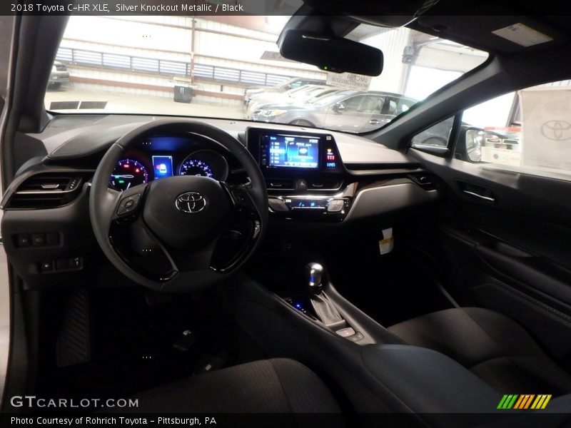 Silver Knockout Metallic / Black 2018 Toyota C-HR XLE
