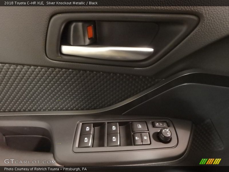 Silver Knockout Metallic / Black 2018 Toyota C-HR XLE